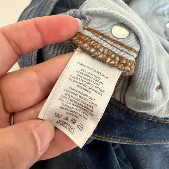 Loft Women's Mid Rise Skinny Jeans Mid Indigo Wash Size 29 Size 8 - Picture 8 of 11